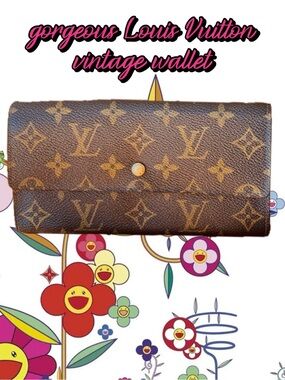 Louis Vuitton monogram Sarah wallet beautiful vintage pre-loved 1991